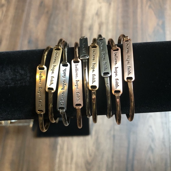 ✨LAST SET✨Believe Hope Faith bangle - Picture 3 of 4